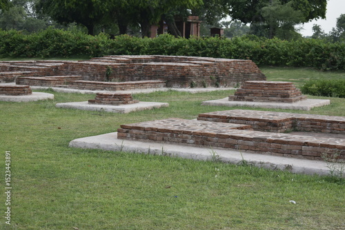 Ruins of Ancient Nalanda University in Bihar, India
