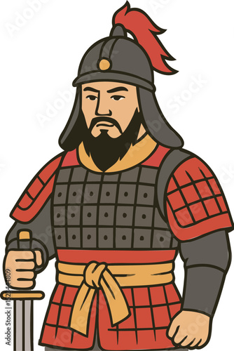 이순신, 장군, 전쟁, 전사, 검, 레드, 전통, 캐릭터, 군인, 무사, 슈퍼히어로