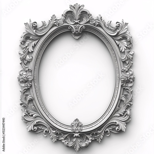 Vintage Decor Ornate Frame. Luxurious Wall Art for Elegant Interior Design