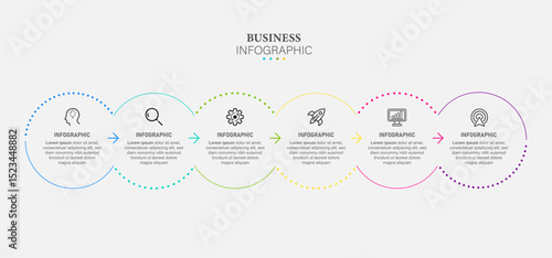 infographic for cryptocurrency concept. vector infographic template with icons and 6 option or steps. included wholesaler, yen, dollar coin, miner, personal security, budgeting, rise, distributed