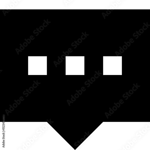  Text Box with Dots / Messaging Icon