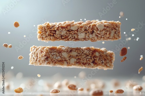 Organic Crunchy Granola Bar. Protein-Packed Healthy Snack for an Active Lifestyle
