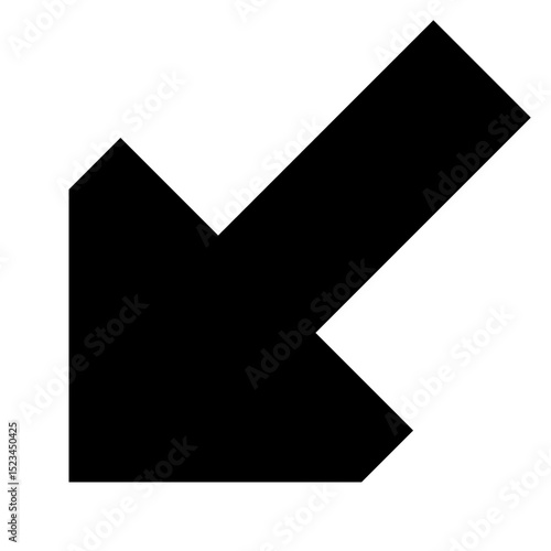 Diagonal Down-Left Arrow Icon