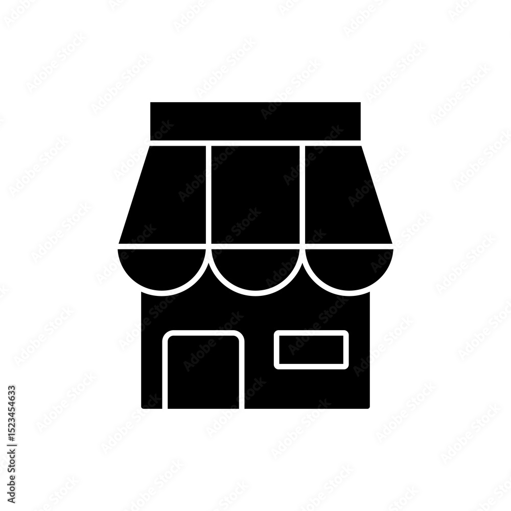 storefront icon, modern vector isolated on white background. storefront icon, modern vector isolated on white background.