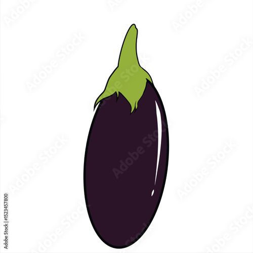 eggplant isolated on white background