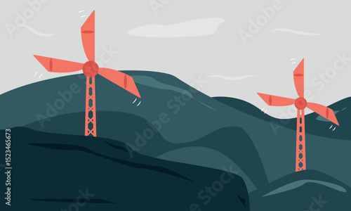 Wind turbine illustration