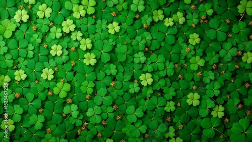 St. Patrick's Day Shamrock Pattern Background Design
