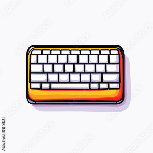 Keyboard device for computer input and typing