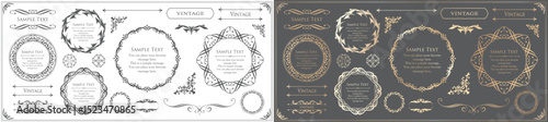 Antique Frame Design Collection: Vintage Decorative Frame Set