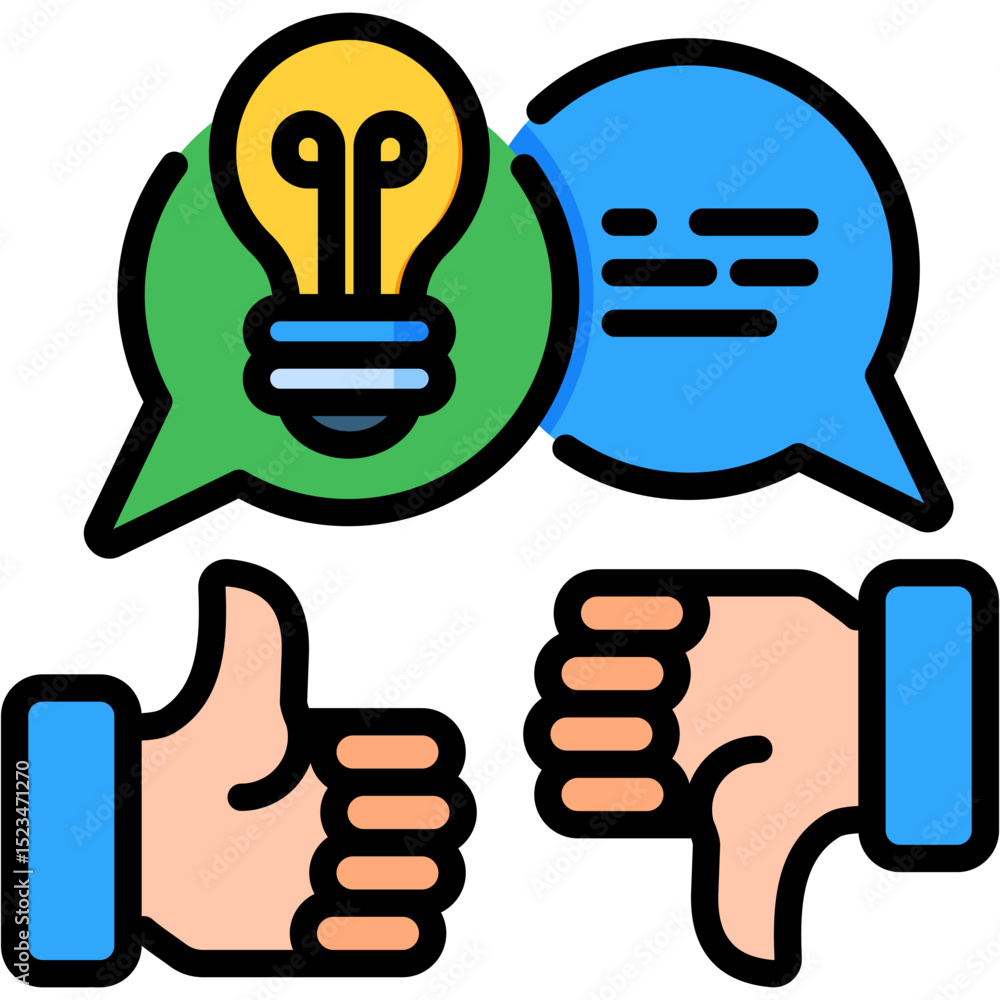 Fototapeta premium Feedback Session Icon