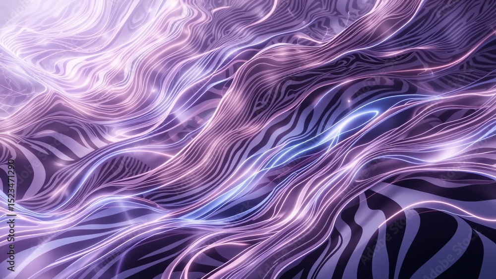 Zebra Stripes and Flowing Lines - Surreal Ethereal Background Zebra Stripes and Flowing Lines - Surreal Ethereal Background