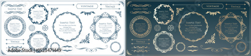 Antique Frame Design Collection: Vintage Decorative Frame Set