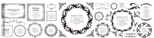 Antique Frame Design Collection: Vintage Decorative Frame Set