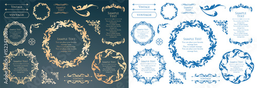 Antique Frame Design Collection: Vintage Decorative Frame Set