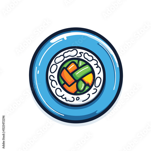 Sushi food cuisine japanese dinner plate dish