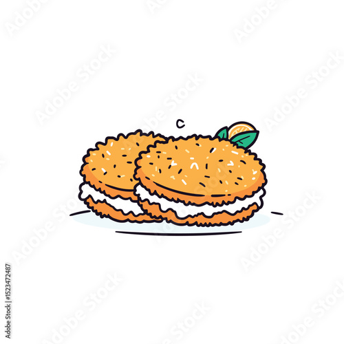 Sweet sandwich dessert treat bakery confection delicious