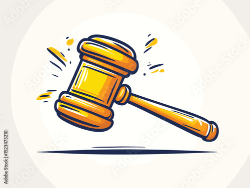 Wooden gavel law symbol justice concept