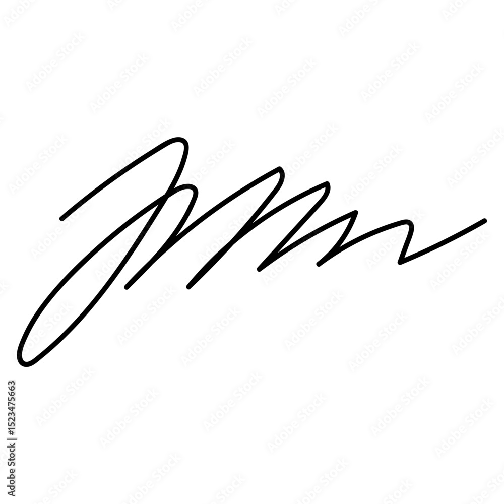 Obraz premium Scribble Line Element
