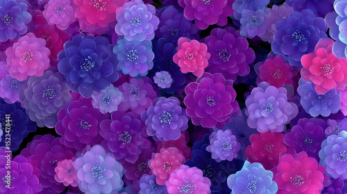 Wallpaper Mural gorgeous pretty purple flowers background wallpaper Torontodigital.ca