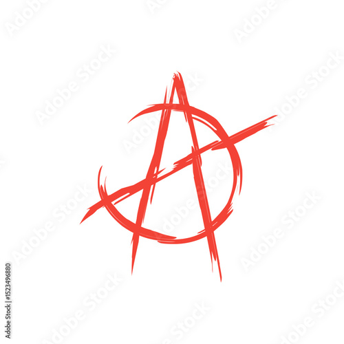brush stroke symbol anarchist sign