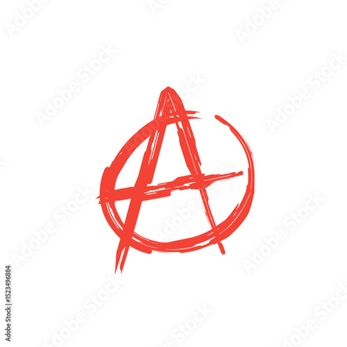 brush stroke symbol anarchist sign