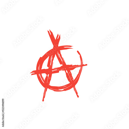 brush stroke symbol anarchist sign