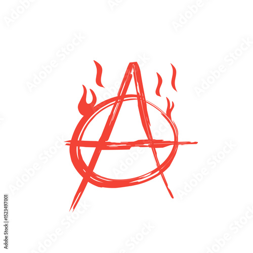 brush stroke symbol anarchist sign
