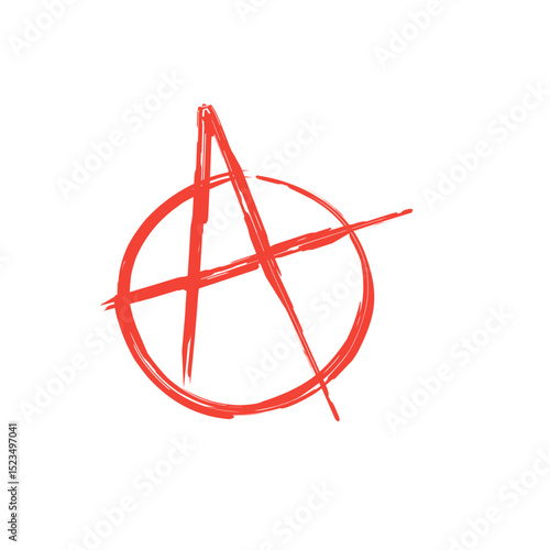 brush stroke symbol anarchist sign