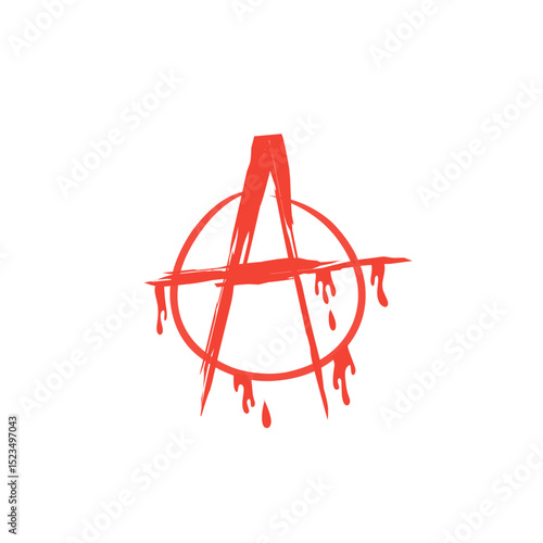 brush stroke symbol anarchist sign