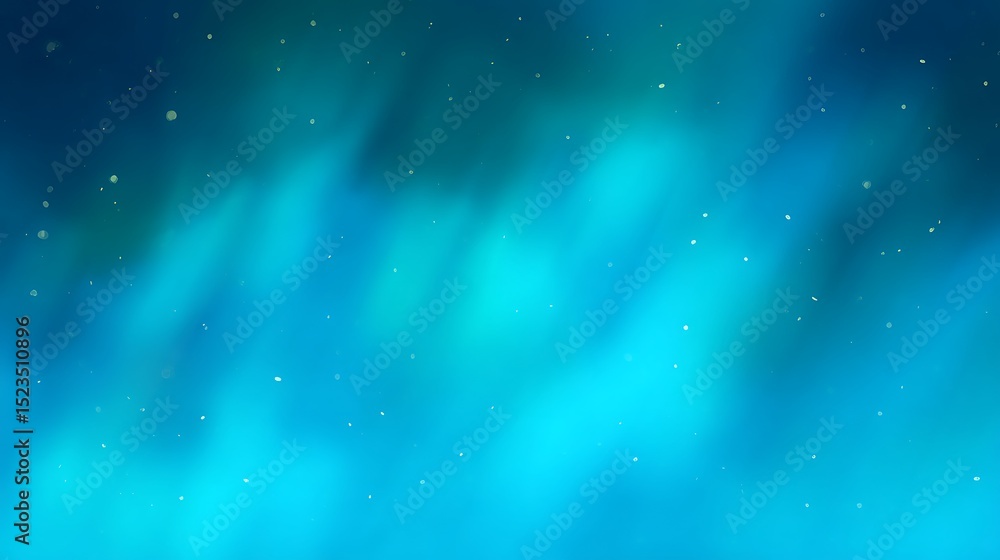 Abstract teal watercolor with floating particles Abstract teal watercolor with floating particles