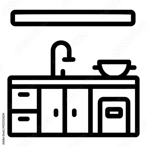 countertop Line Icon