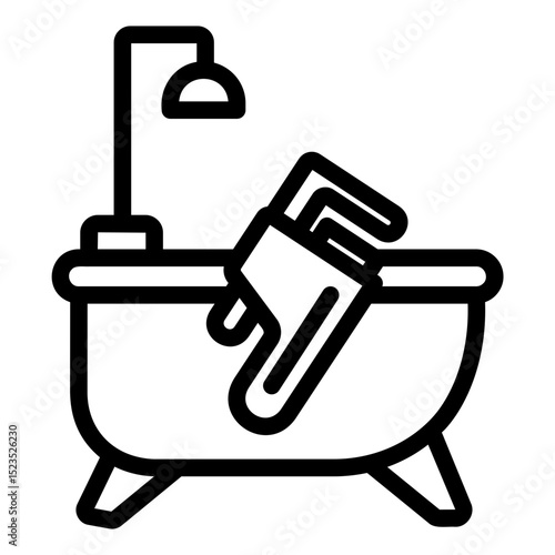 bathroom Line Icon