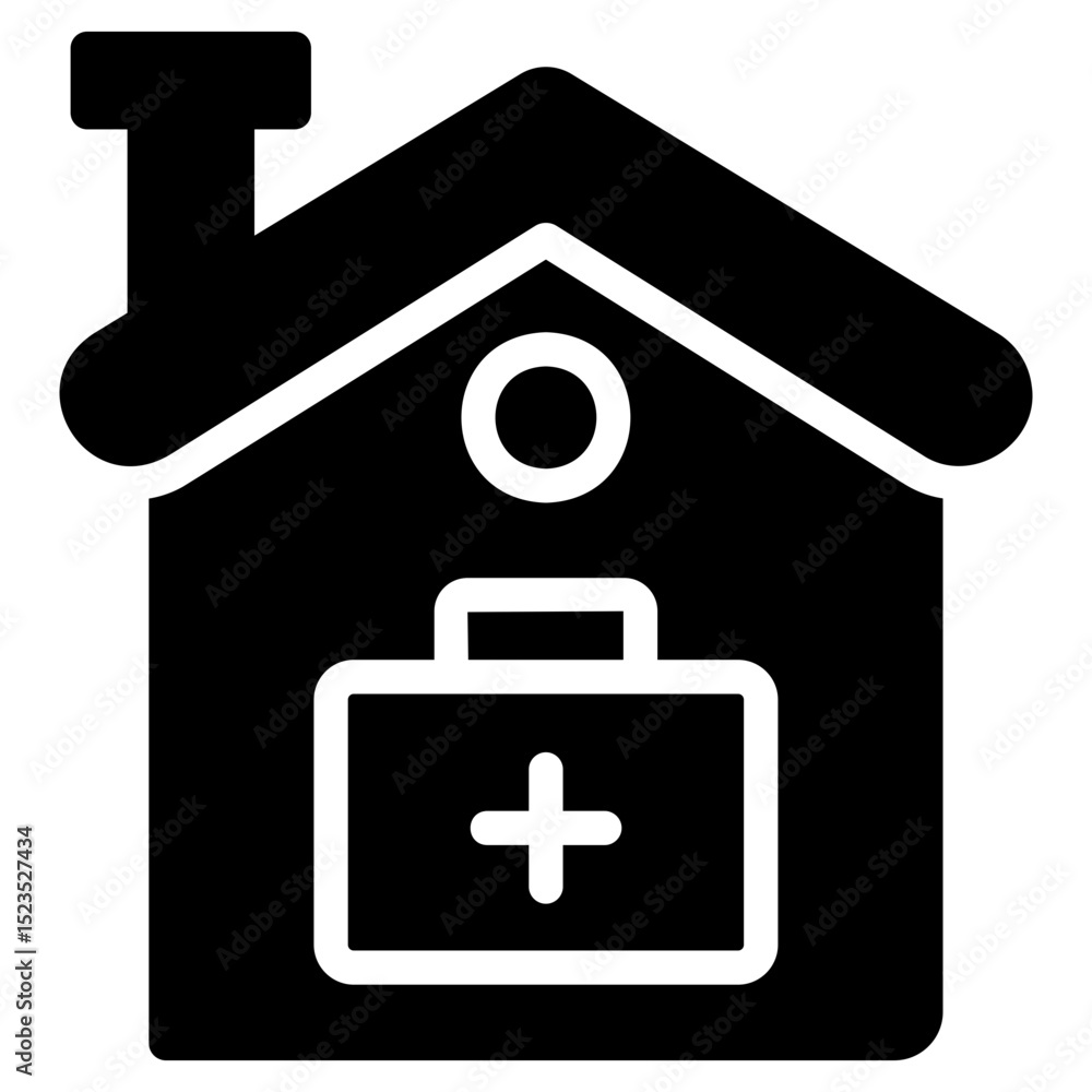 Obraz premium house Solid icon