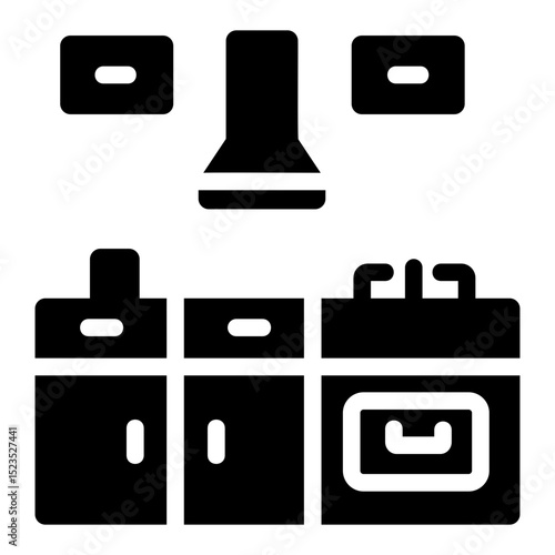 kitchen set Solid icon