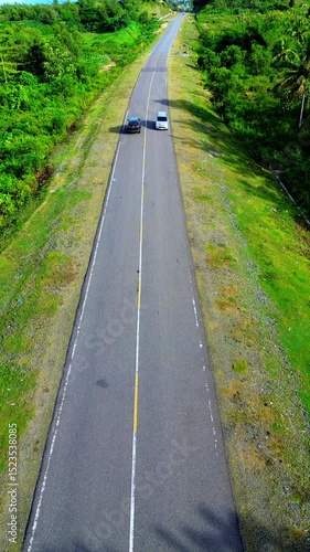 Wallpaper Mural Aerial View of Road in Gorontalo, Indonesia Torontodigital.ca