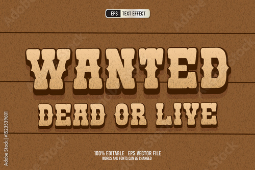 WANTED TEXT EFFECT