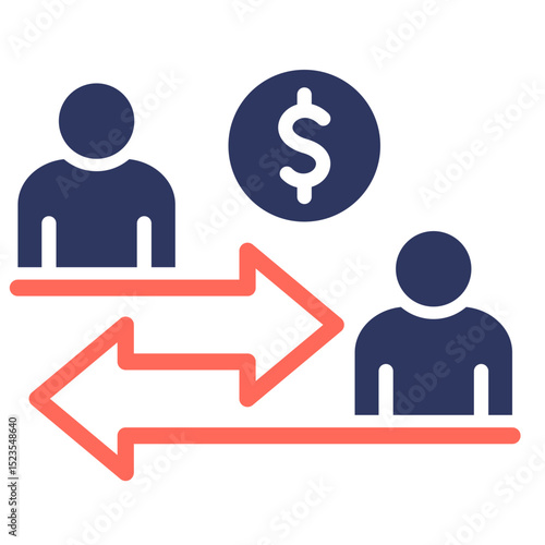Peer To Peer Lending Icon