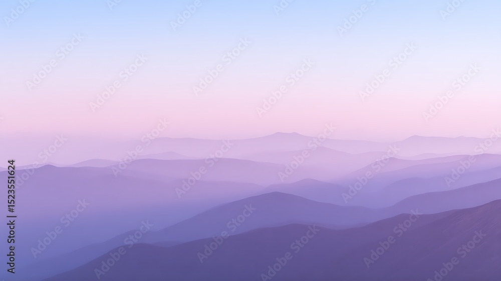 Layers of mountain ridges fading away Layers of mountain ridges fading away