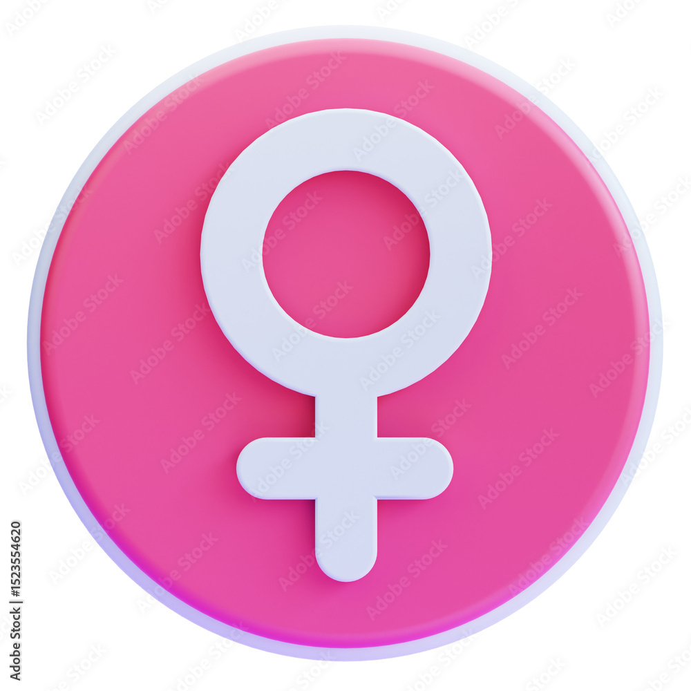 3d female sign 3d female sign