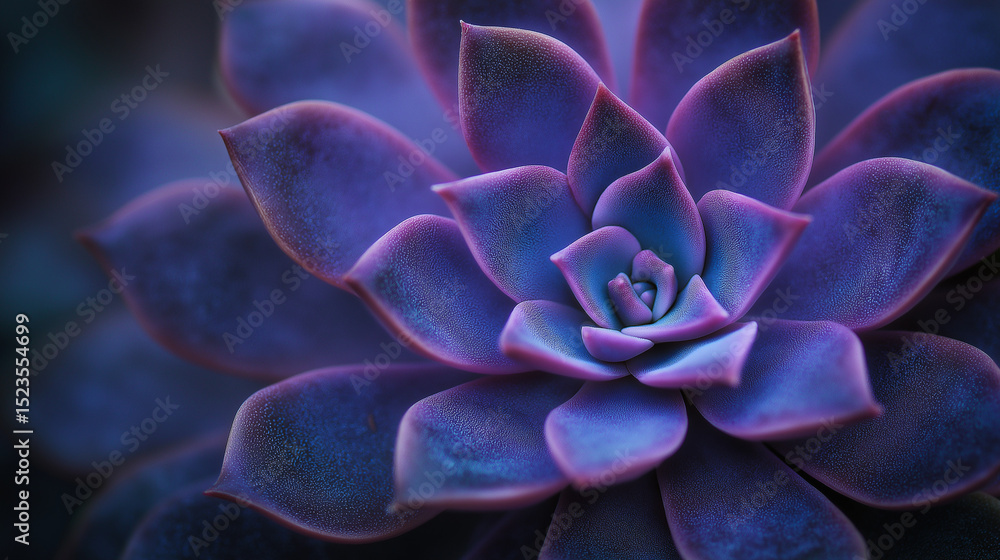 Close-up of vibrant purple succulent with detailed symmetrical leaf pattern.
Close-up of vibrant purple succulent with detailed symmetrical leaf pattern.