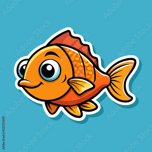 vector illustration of a fish