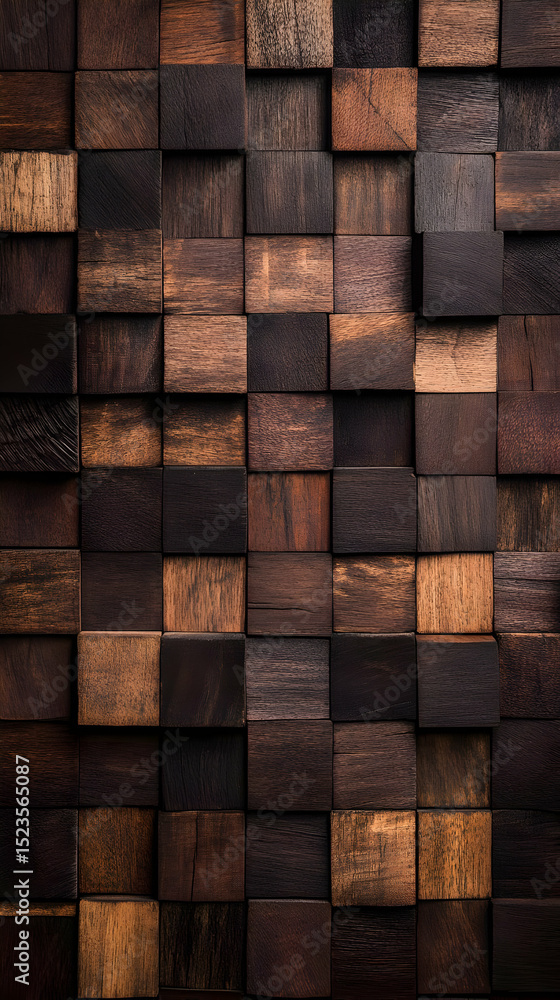 Dark Wood Block Abstract Background Dark Wood Block Abstract Background