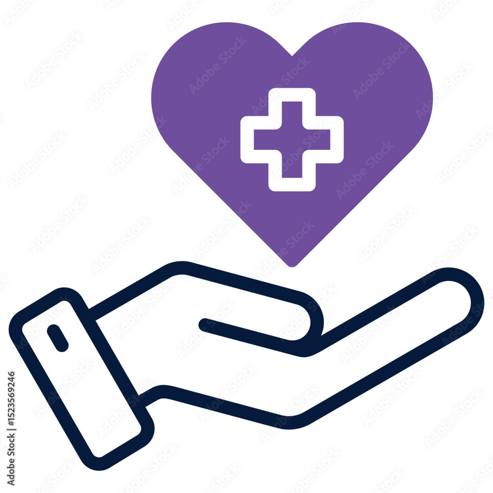 Obraz premium Health Support Icon