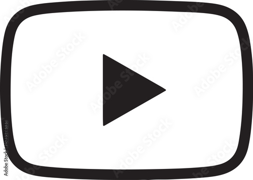 play button, icon, media, video, stream, streaming, social media, digital, symbol, sign, interface, ui, ux, 