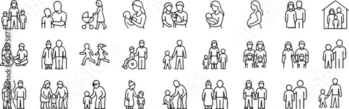 family, families, couple, parents, baby, child, children, parent, son, daughter, grandparents, elderly, senior, generation, relationships, love, 