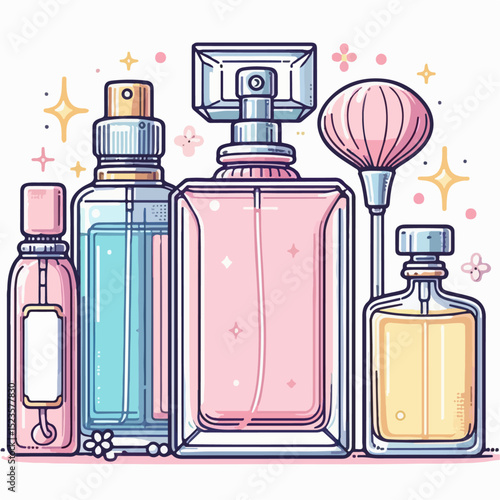 perfume bottle illustration 