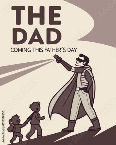 The Dad A Cinematic Parody Poster - Father's Day Blockbuster