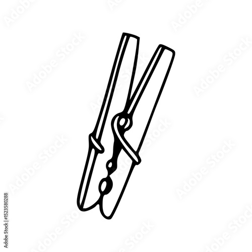 household tool : clothespin graphic
