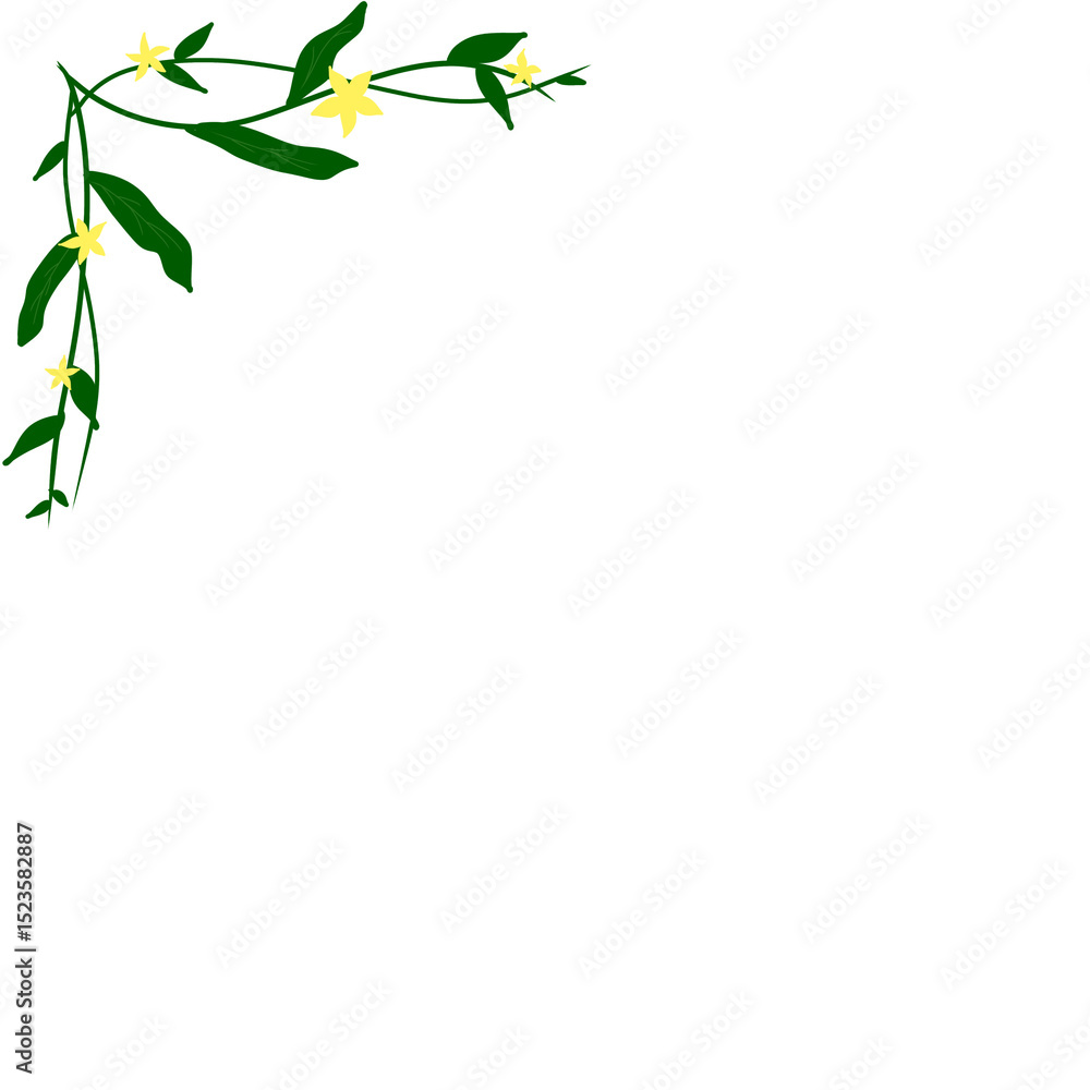 Obraz premium bamboo leaves frame