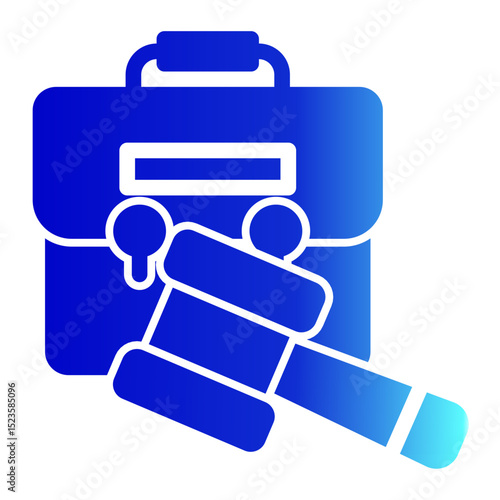 An icon symbolizing corporate laws, representing business regulations, compliance, and legal governance. Suitable for enterprises, legal firms, and financial sectors. (Solid Gradient Style)